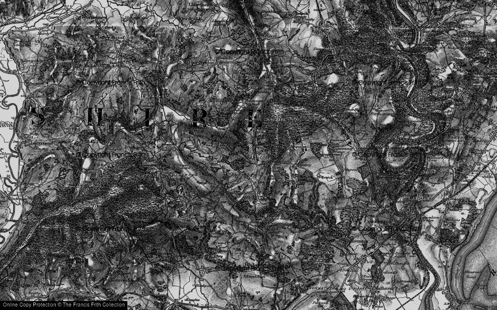 Old Map of Glyn, 1897 in 1897