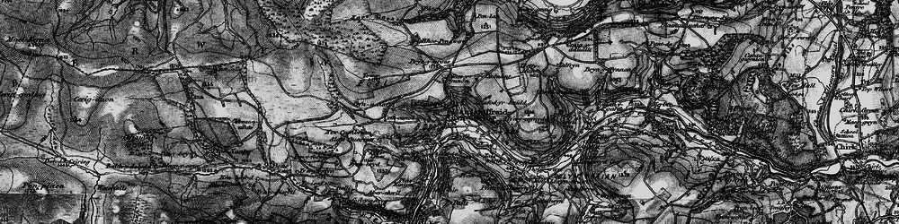 Old map of Glyn Ceiriog in 1897