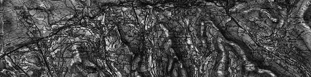 Old map of Glyn Etwy in 1897