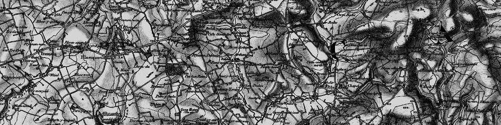 Old map of Glynarthen in 1898
