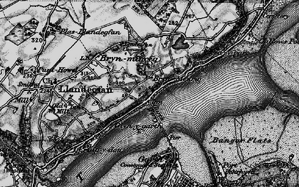 Old map of Bryn Meurig in 1899