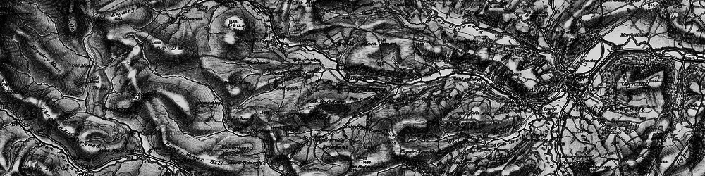 Old map of Glynhafren in 1899