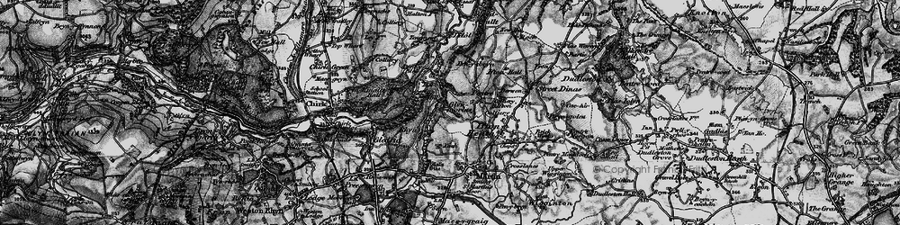 Old map of Glynmorlas in 1897
