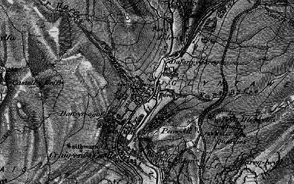 Old map of Glyntawe in 1898