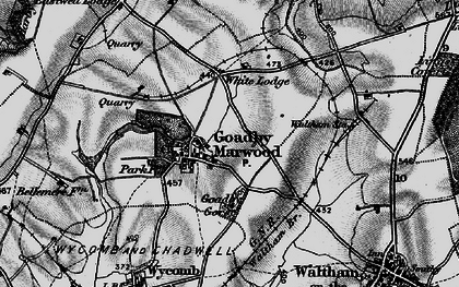 Old map of Goadby Marwood in 1899