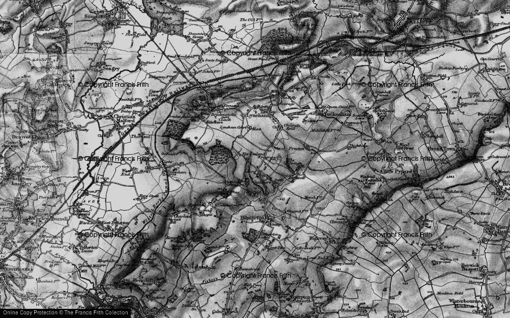 Old Map of Goatacre, 1898 in 1898