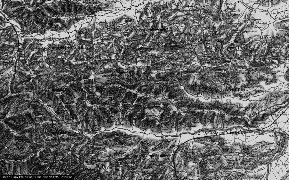 Old Map of Goatham Green, 1895 in 1895