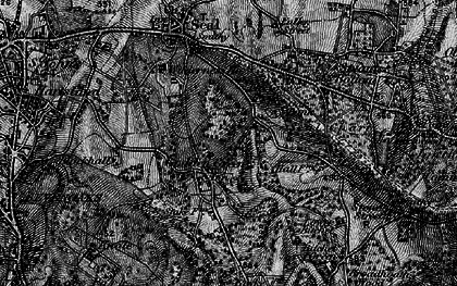 Old map of Godden Green in 1895