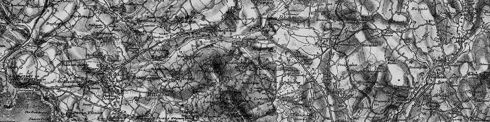 Old map of Godolphin Cross in 1895