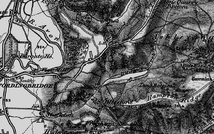 Old map of Brune's Purlieu in 1895