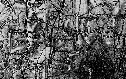 Old map of Bagwich in 1895