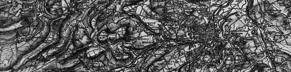 Old map of Golcar in 1896