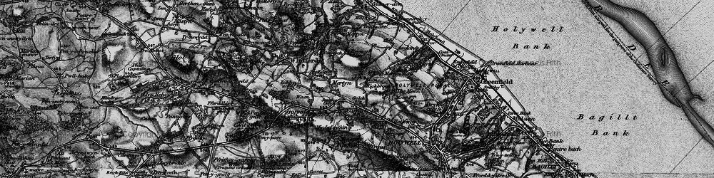 Old map of Golch in 1896