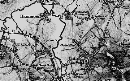 Old map of Gold Hill in 1898