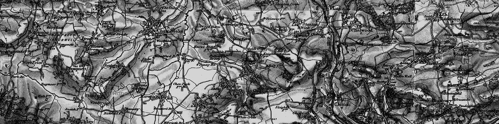 Old map of Gold's Cross in 1898