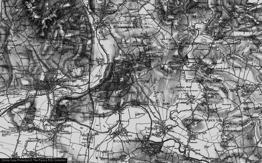 Old Map of Golden Balls, 1895 in 1895
