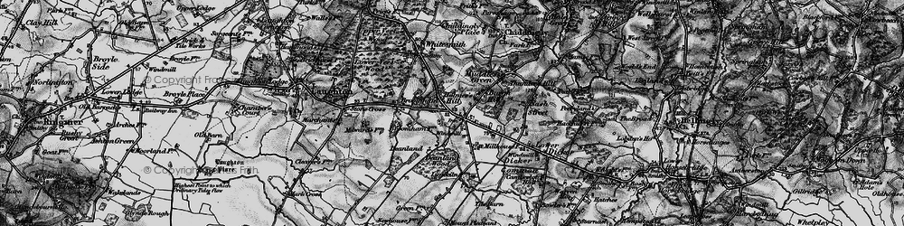 Old map of Golden Cross in 1895