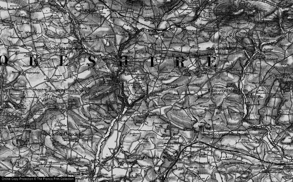 Old Map of Golden Hill, 1898 in 1898