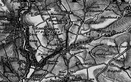 Old map of Golden Hill in 1898