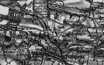 Old map of Golden Hill in 1898