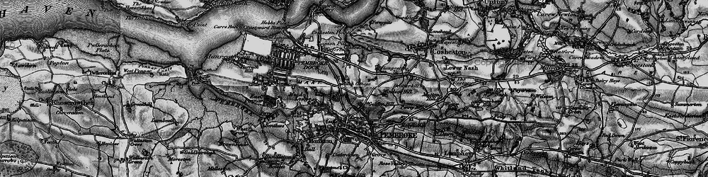 Old map of Golden Hill in 1898