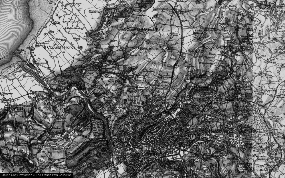 Old Map of Golden Hill, 1898 in 1898