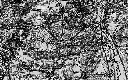 Old map of Golden Valley in 1895