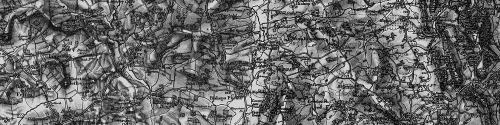 Old map of Golden Valley in 1898