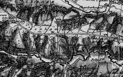 Old map of Goldfinch Bottom in 1895