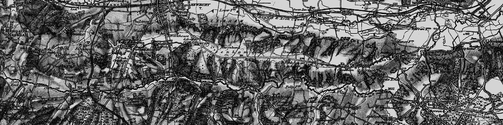 Old map of Goldfinch Bottom in 1895