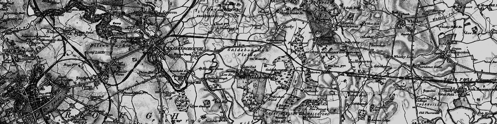 Old map of Goldsborough in 1898