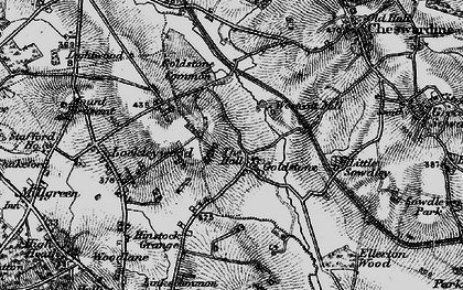Old map of Westcott Mill in 1897