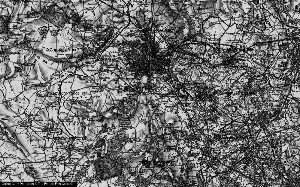 Old Map of Goldthorn Park, 1899 in 1899