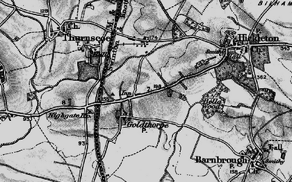 Old map of Goldthorpe in 1896