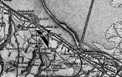 Old map of Golftyn in 1896