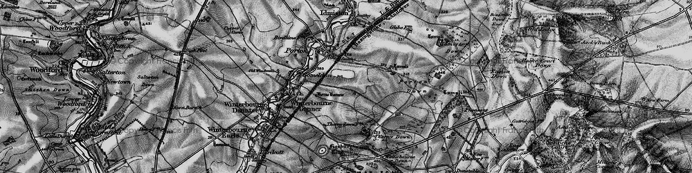 Old map of Gomeldon in 1898
