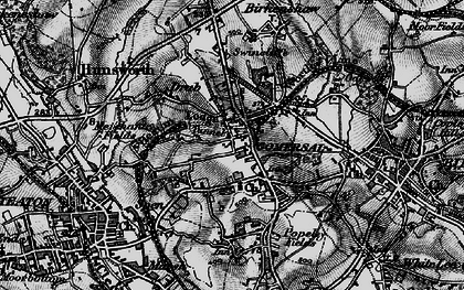 Old map of Gomersal in 1896
