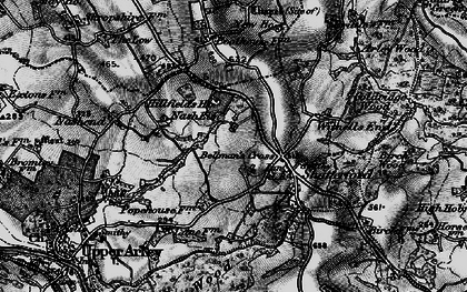 Old map of Bellman's Cross in 1899