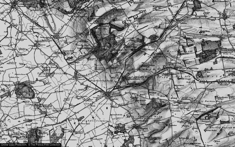 Old Map of Goodmanham, 1898 in 1898