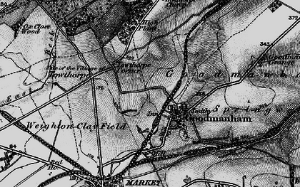 Old map of Goodmanham in 1898