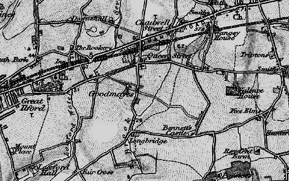 Old map of Goodmayes in 1896