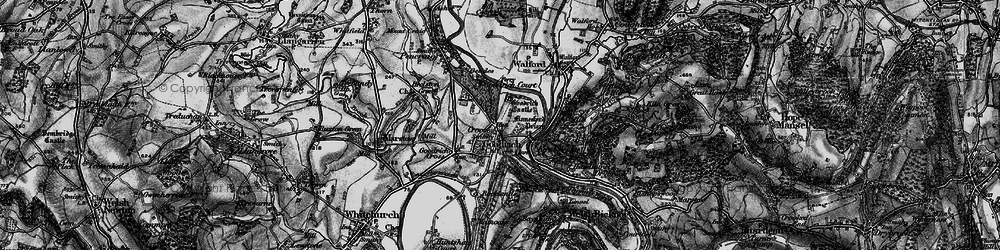 Old map of Goodrich in 1896