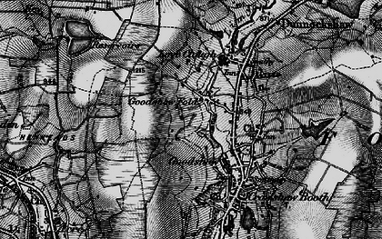 Old map of Goodshaw Fold in 1896