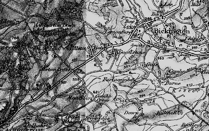 Old map of Goodstone in 1898