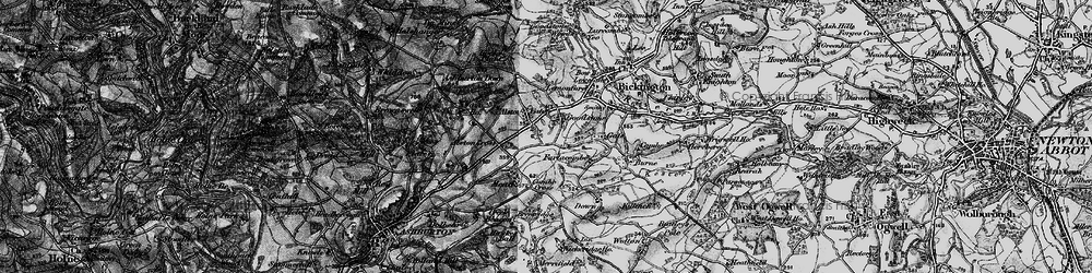 Old map of Goodstone in 1898