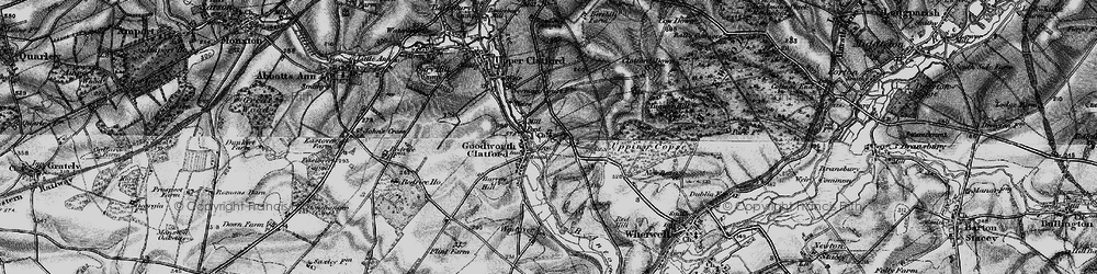 Old map of Goodworth Clatford in 1895