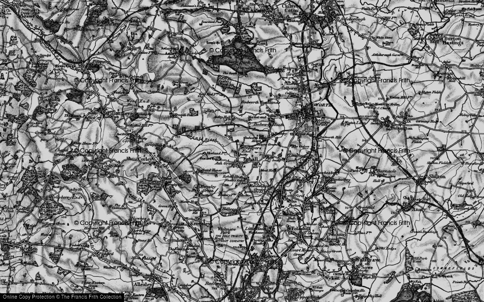 Old Map of Goodyers End, 1899 in 1899