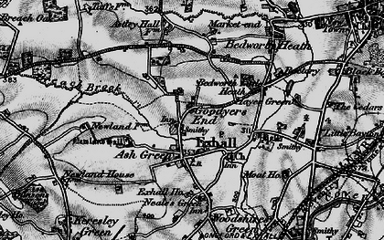 Old map of Goodyers End in 1899