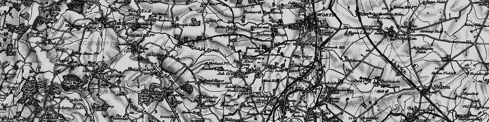 Old map of Goodyers End in 1899