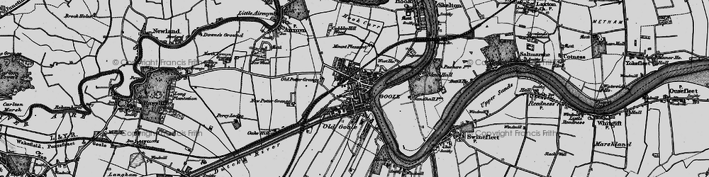 Old map of Goole in 1895